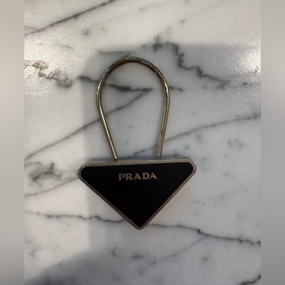 Authentic vintage Prada keychain